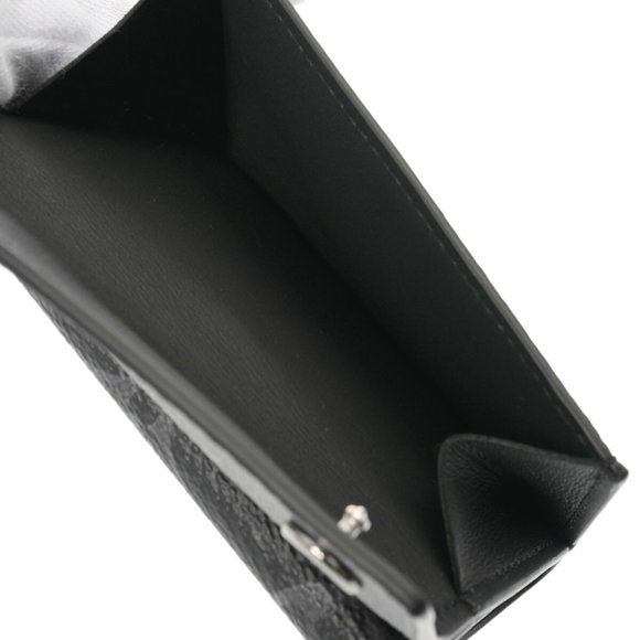 LOUIS VUITTON Louis Vuitton Monogram Eclipse Discovery Compact Wallet Black/G... - Picture 9 of 12
